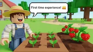 grow a Garden Roblox | Grow a garden first time experience be like 🌱🍓