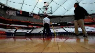 Shooting Hoops At The Carrier Dome Without SAKE, ALI, ROB or BUBBA!