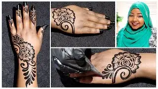 رسم بسيط من رسومات الحناء السودانية Easy Sudanese henna design 2020