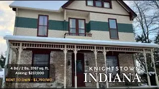 Rent to Own - Knightstown, IN. Rent $1790/mo. Asking Price: $237K
