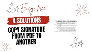 Как скопировать подпись из PDF-файла в другой PDF-файл, даже отсканированный?