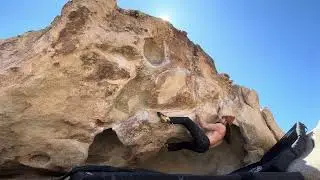 False Hueco Traverse (V2) - The Outback Area, Joshua Tree, CA
