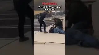 Видео демонстрирует жесткий арест, произведенный сотрудниками иммиграционной и таможенной службы ...