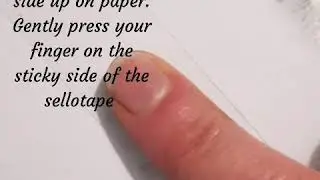 Taking a fingerprint with a pencil