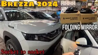 Brezza 2024 | folding mirror | genuine installation | full detailed video