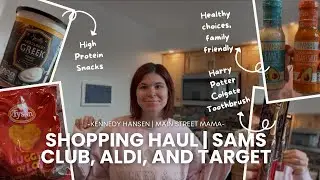 GROCERY HAUL | Aldi, Target, & Sam&rsquo;s Club, healthy swaps, clean eating, vacation prep