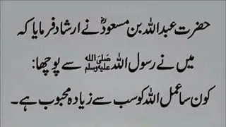 Pyare Nabi Saw Ki Pyari Batain !! Hazrat Muhammad SAW Quotes In Urdu | Quotes About ALLAH