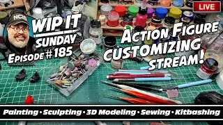 Action Figure Customizing - WIP IT Sunday Live - Episode #185 - Marvel Legends, DC, G.I. Joe, MOTU