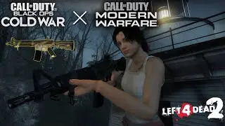 Left 4 Dead 2 Call of Duty Black Ops Cold War XM4 с анимацией MK18 из CODMW2019
