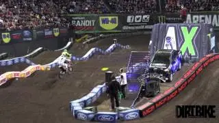 Monster Energy Arenacross 2016 - Thomas Ramette vs Matt Bayliss Head-to-Head third place battle