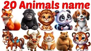 Animals Name 🐯🐕| Animals Name in Bengali to English With Pictures | Animals Name for Kids | Animals