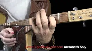 LearnCigarBoxGuitar.com archive. 4 string GDGB course #43