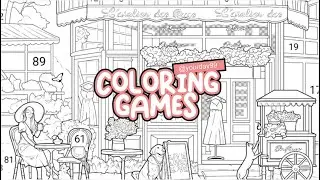 Coloring Games : A beautiful, flower-filled little boutique with a European feel.