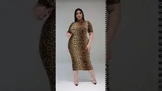 Jayde Mock Neck Leopard Dress