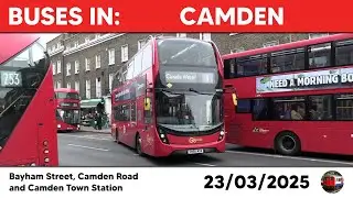 London buses in Camden 23/03/2025