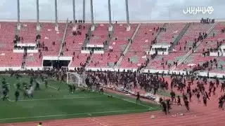 Moroccan police intervene as football supporters clash after match