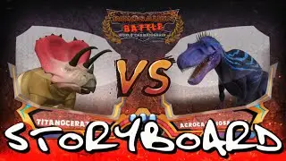 Titanoceratops vs Acrocanthosaurus StoryBoard. 