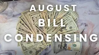August Bill Condensing | Cash Budgeting | Server Income | Debt Payoff | Michelle Marie Budgets