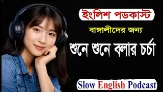 বাঙ্গালীদের জন্য Slow English Podcast | learn English with fun🌿 Shadowing Practice for Fluency