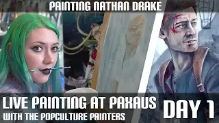Live Painting at PAXAus 2016 - Day 1 (Nathan Drake)