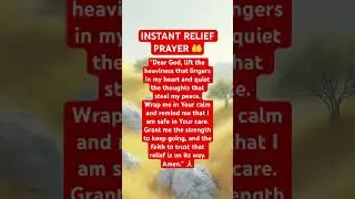 INSTANT RELIEF PRAYER #prayerworks #instantrelief #instanthealing #sundayprayer