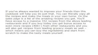 Copy Cat Cook Book  Review | Is Copy Cat Cook Book  Any Good?