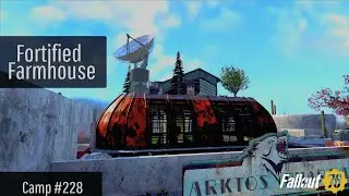 Fallout 76 Camp Build | Fortified Farmhouse | Arktos Pharma // Armored // Rooftop // Sky Camp