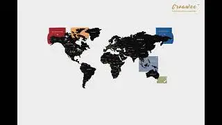 INSTRUCTION-WOODEN WORLD MAP WALL DECOR (100x57CM)