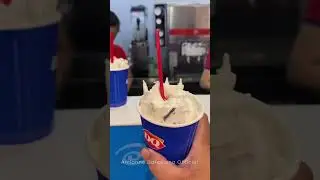 Trying Thailand DQ Summer Blizzard Sundae//Cookies and Cream/ #fyp #sundaeicecream