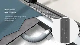 Floor Air Diffuser INDULFLOOR – Three functions in one system – Animation