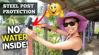 No More Rust! Steel Post Protection | American&ndash;Filipina Couple Build 🇵🇭🇺🇲  #americanfilipinacouple 