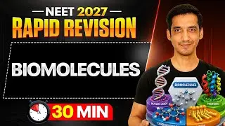 Biomolecules in 30 Minutes | Full Chapter Revision | Class 11 NEET | Sourabh raina