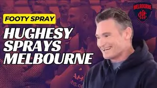 Hughesy Sprays Melbourne | AFL #AFL #DaveHughes #Melbourne #throwback