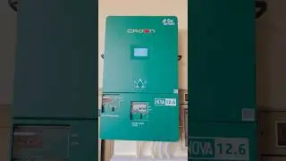 Hybrid Inverter￼ Crown 12.6 kv System Lithium Battery 2026 model ￼🪛🧰￼￼