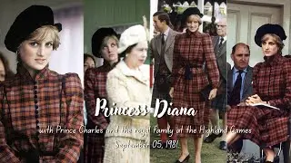 Princess Diana with Prince Charles & Royal Family at the Highland Games | September 5, 1981