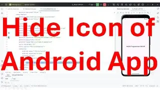 How to hide the Android App icon in home screen and start the hidden Apps?