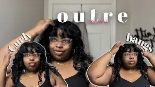 OUTRE ASHANI - Easy and Affordable DIY Curly Bangs Tutorial