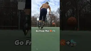 Get Better Touch On The Basketball Court Using Inline Skates (Rollerblades) 📈🪄🏀🛼 #skateball