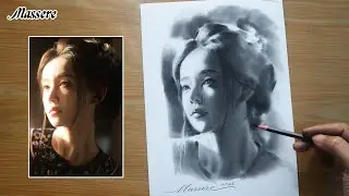 How to Draw Beautiful Art Portrait with Pencil Drawing Step by Step for Beginners