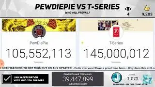 T-Series Hitting 145.000.000 by bots-Т-Сериес накрутил ботов чтобы добить 145.000.000