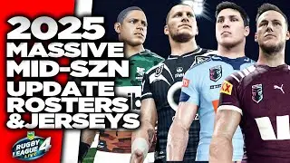2025 Nrl Rosters & Jersey Update for RLL4