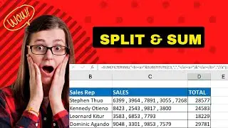 How to Split and Sum Data Using FILTERXML