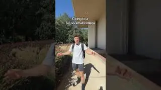 Going to a big vs small college! #college #collegehumor #skit