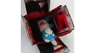 Mini explosion box / gift for friend | handmade cards for him or her | Valentine's gift idea