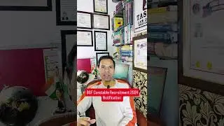 BSF Constable GD Recruitment 2024 Notification #bsfbharti2024 #youtubeshorts
