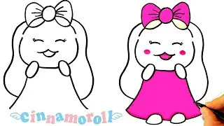 Cinnamoroll Çizimi - Kolay Cinnamoroll Çizimi - How To Draw Cinnamoroll Girl Easy - Sanrio Drawing