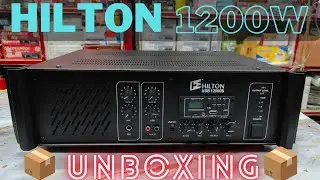 Hilton 1200 watt PA amplifier unboxing and full review|vani electronics yellandu