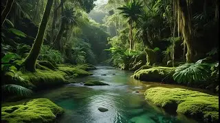 Forest Ambience Sounds with Stream and Birds,Healing Nature Sounds for Sleep and Relaxation #110