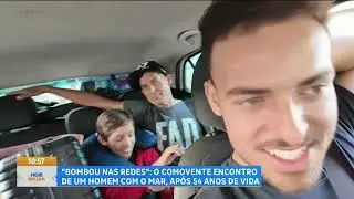 'Bombou nas Redes': Aos 54 anos, músico vai ao mar pela primeira vez e emociona milhões