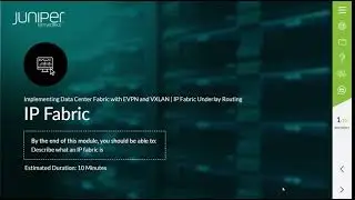 Chapter3 IP Fabric Underlay Routing 01 Implementing Data Center Fabric with EVPN and VXLAN